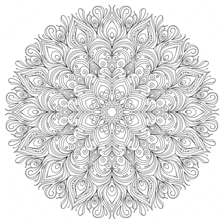 Mandala Papillon Élégant #9