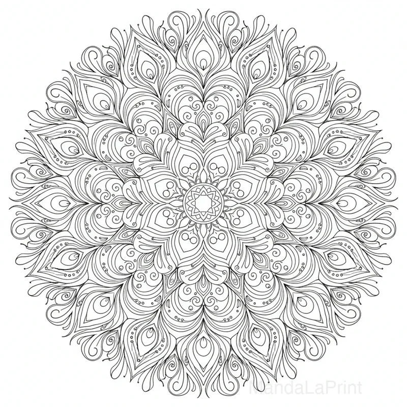 Majestueux Lion Mandala #9