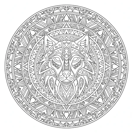 Mandala Animaux Sauvages #26