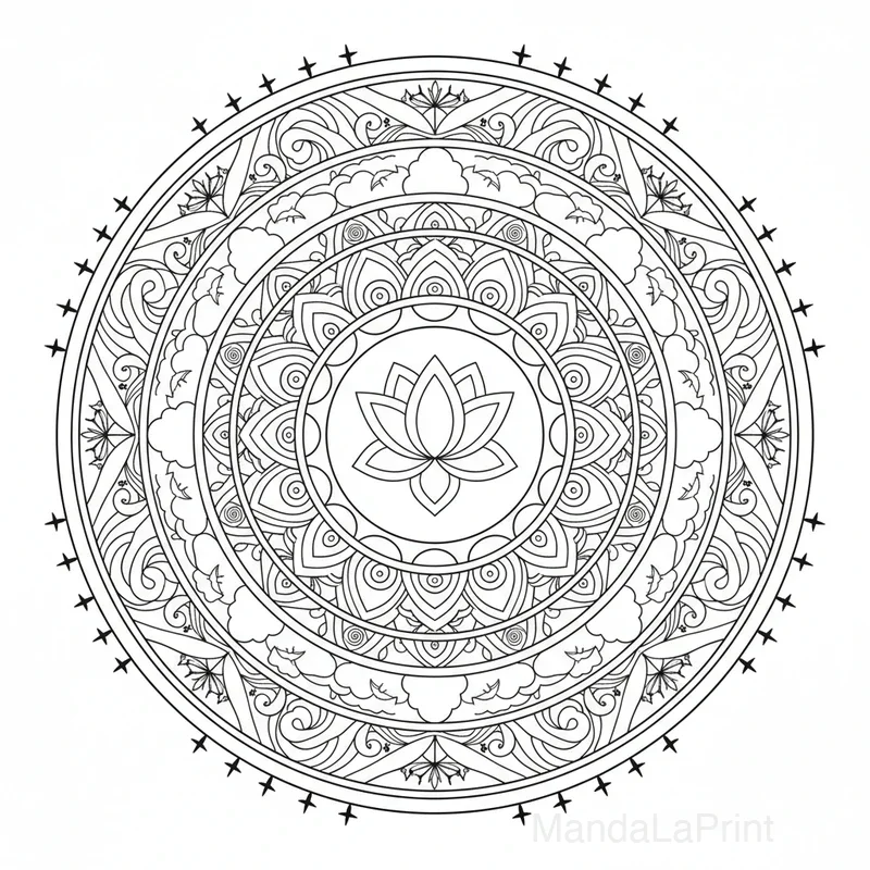 Stress Sollievo Mandala #15