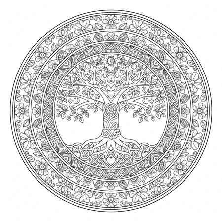 Mandala Arbre de Vie #8