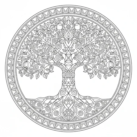 Mandala Arbre de Vie #15