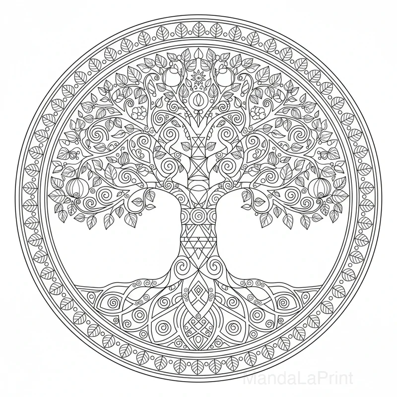 Mandala Arbre de Vie #15