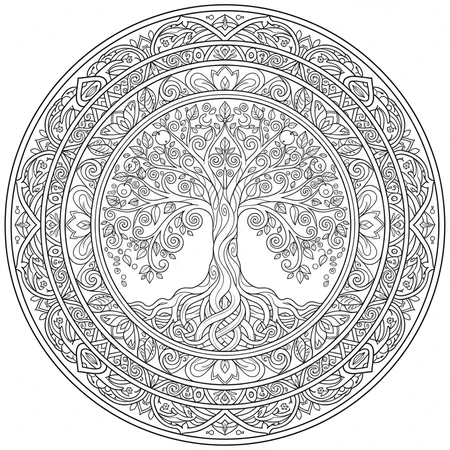 Mandala Arbre de Vie #12