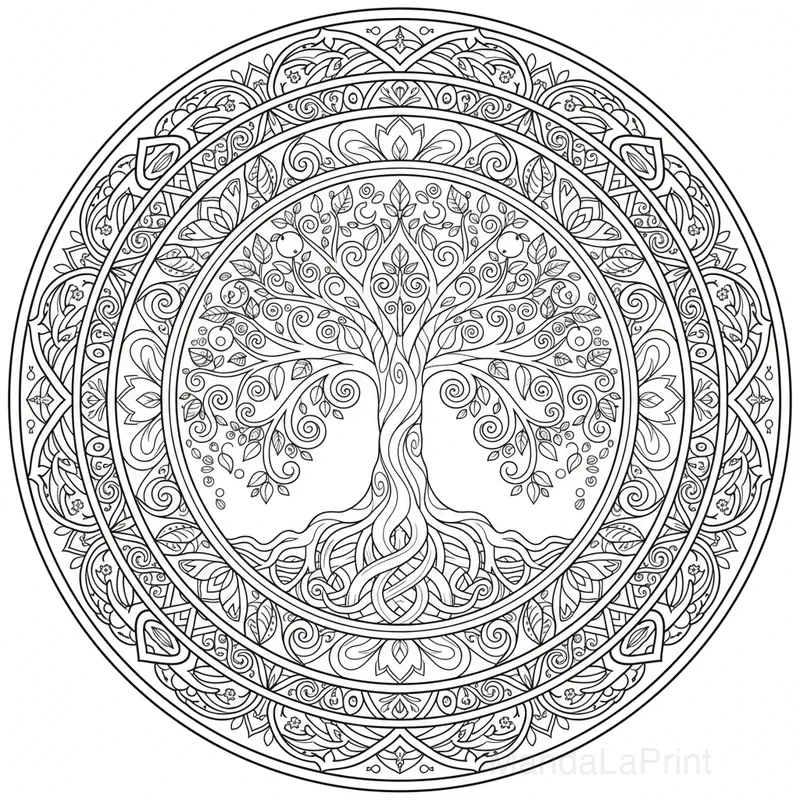Mandala Arbre de Vie #12