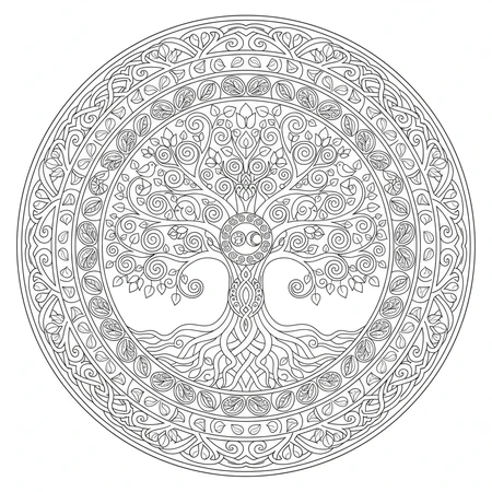 Mandala Arbre de Vie #16
