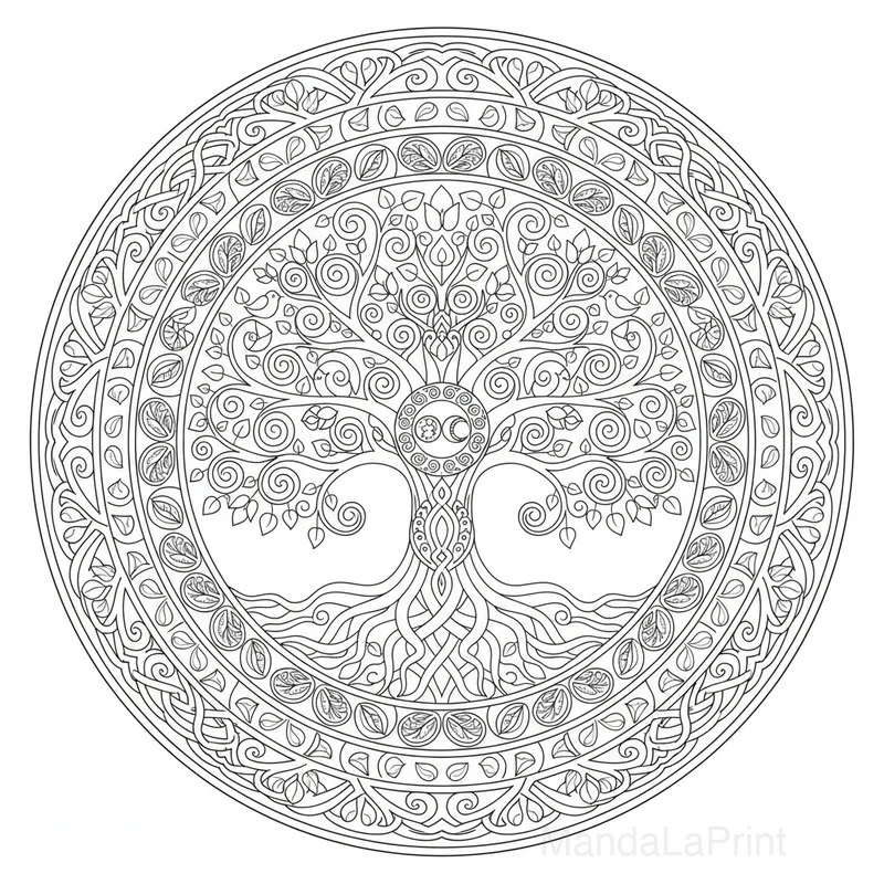 Mandala Arbre de Vie #16