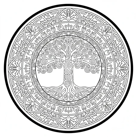 Mandala Arbre de Vie #1
