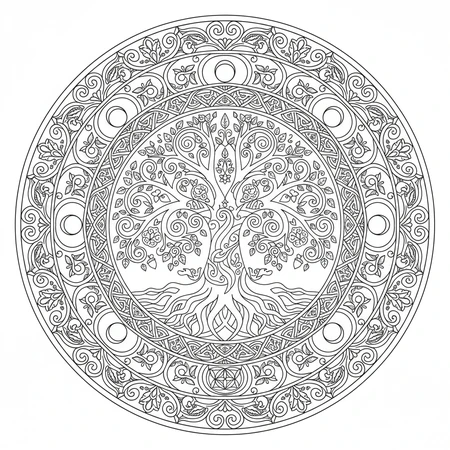 Mandala Arbre de Vie #17