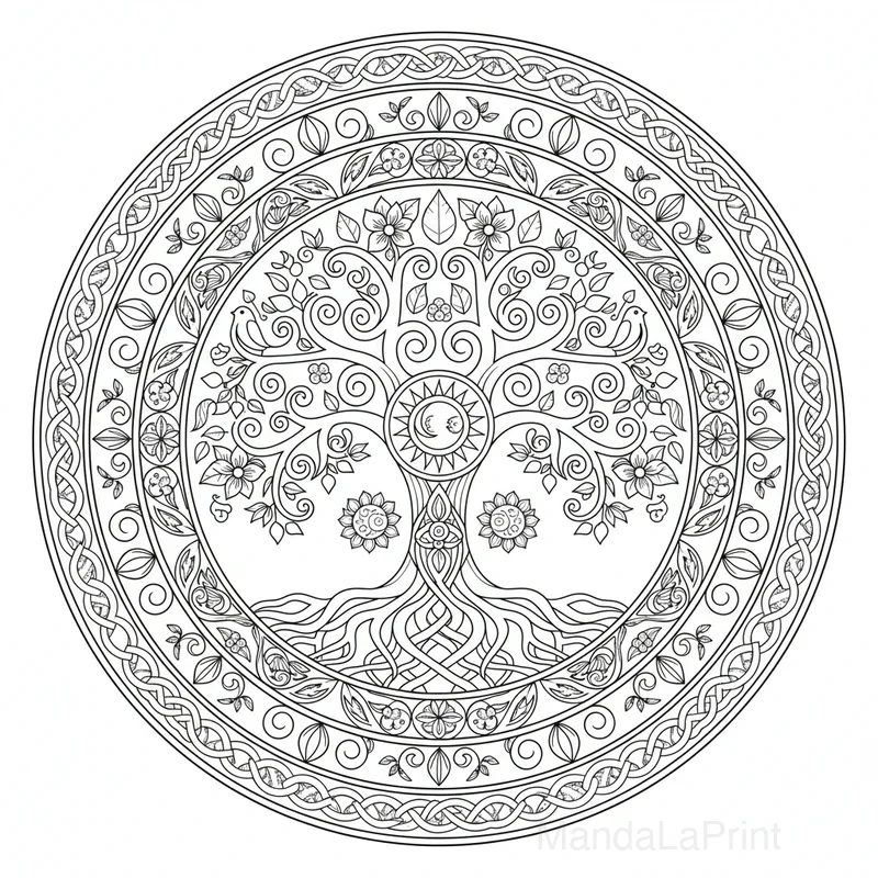 Arbre de Vie Mandala #4