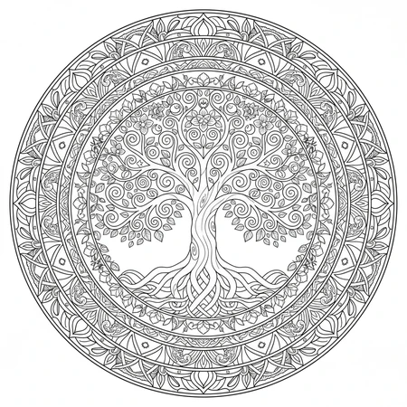 Mandala Arbre de Vie #9