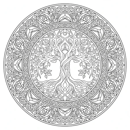 Mandala Arbre de Vie #7