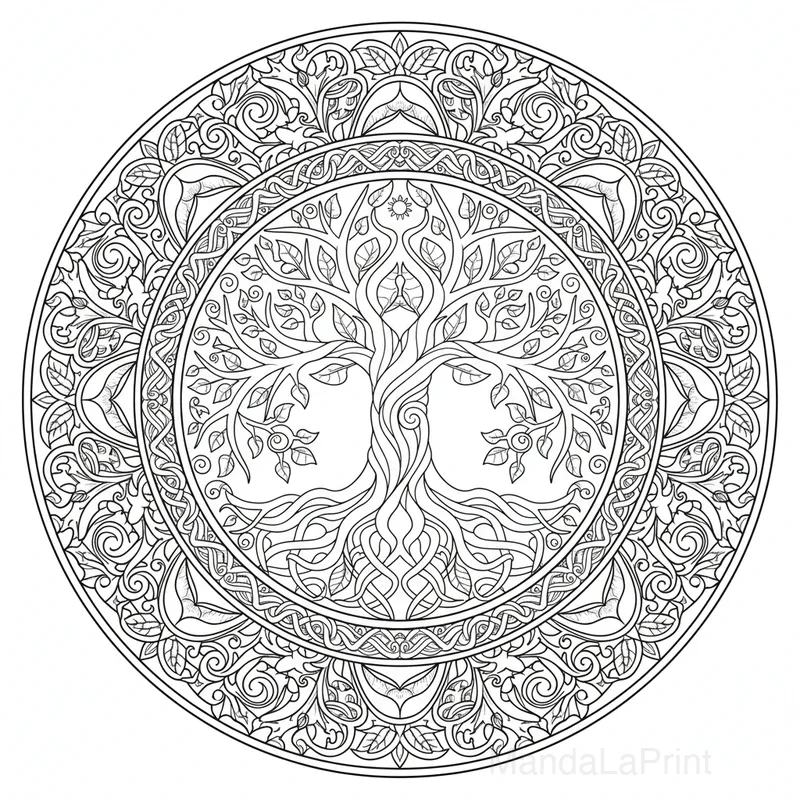 Mandala Arbre de Vie #7