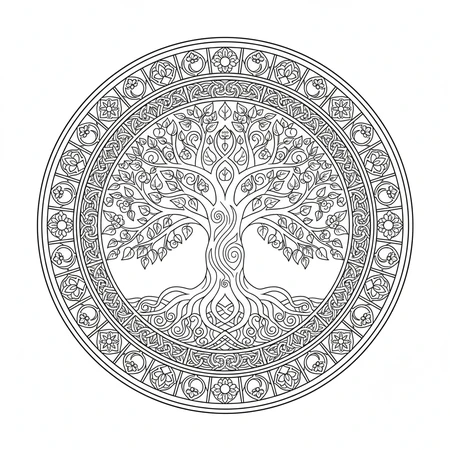 Mandala Arbre de Vie #14