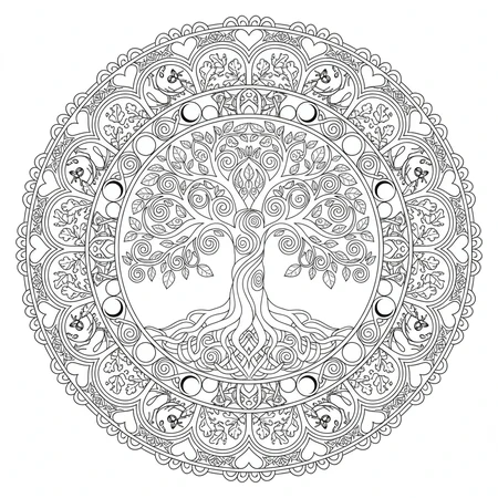 Mandala Arbre de Vie #13