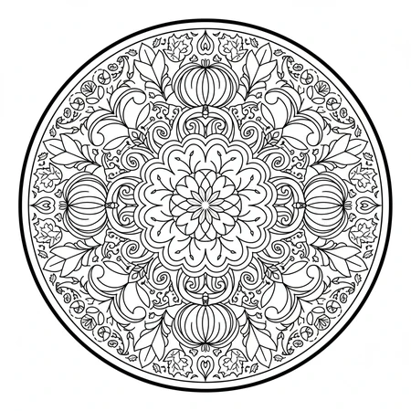 Mandala Automne #14