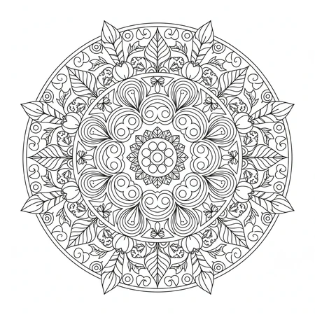 Mandala Automne #12