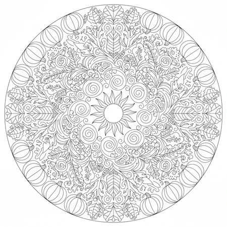Mandala Automne #15