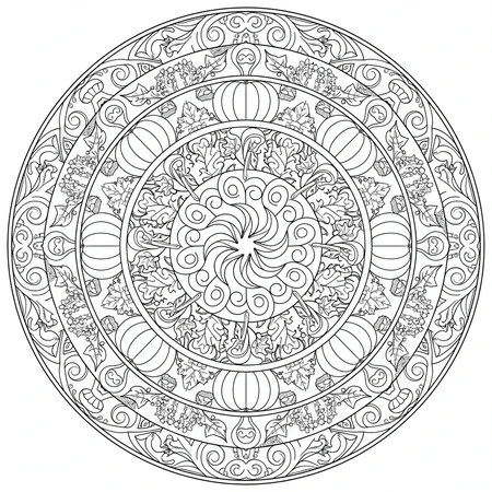 Mandala Automne #8