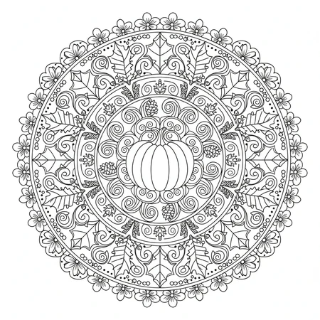 Mandala Automne #17