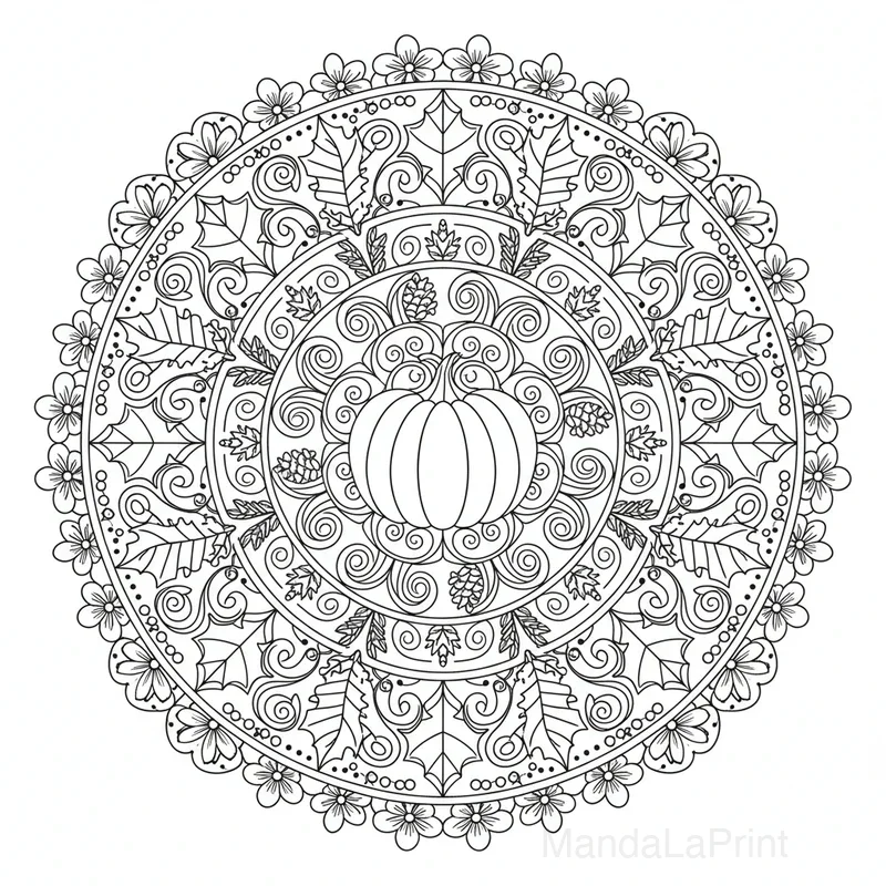 Mandala Automne #17