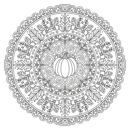 Mandala Automne #5