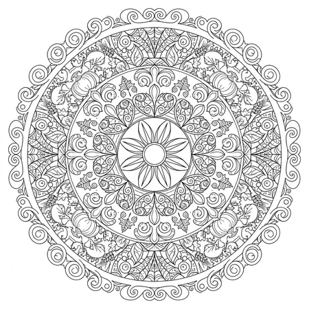 Mandala Automne #10
