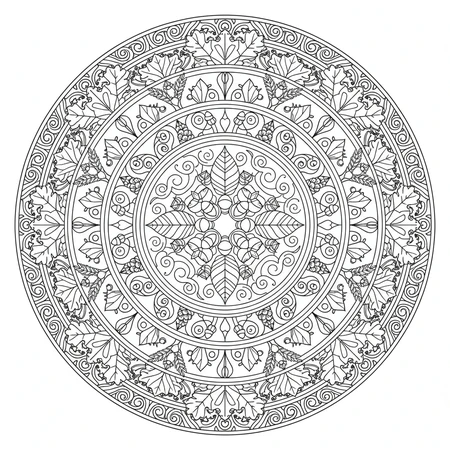 Mandala Automne #19
