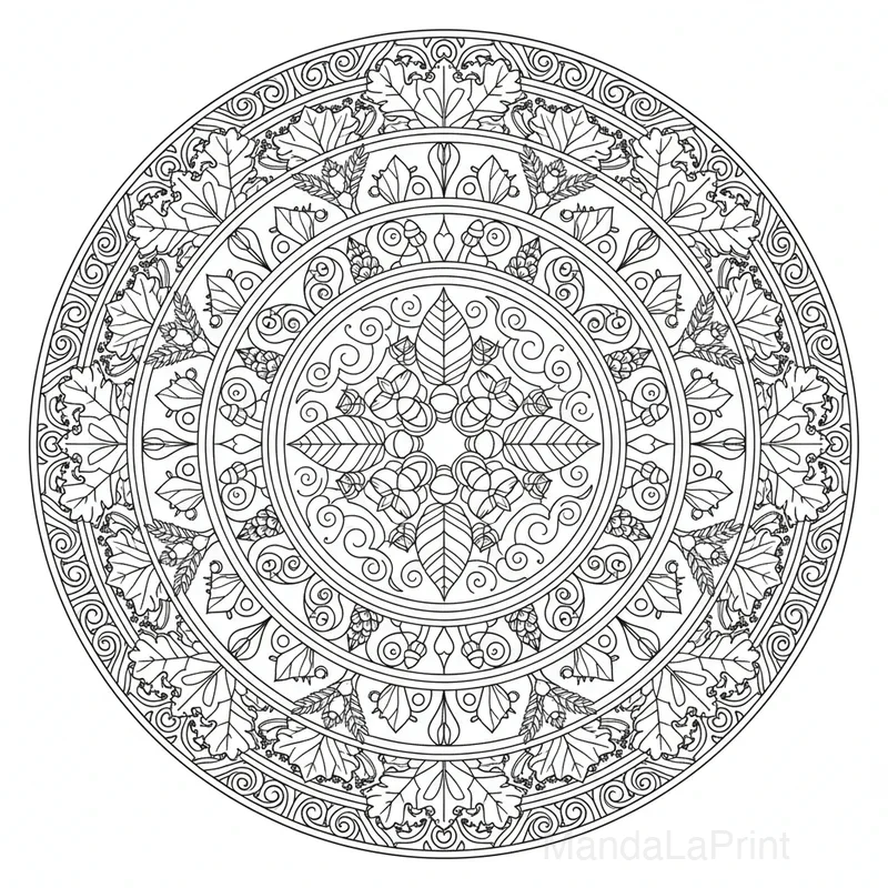 Mandala Automne #19