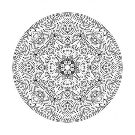 Mandala Zentangle #16