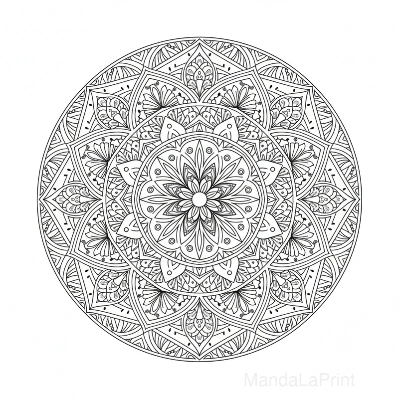 Mandala Zentangle #16