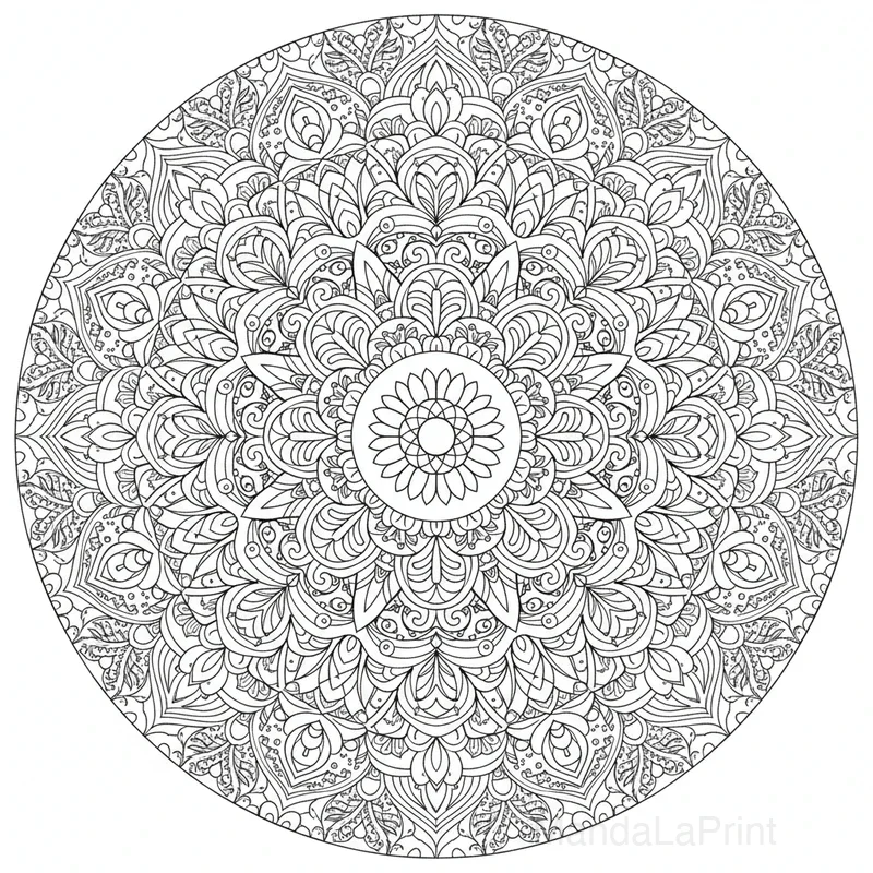 Bohème Motif Mandala #8