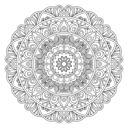 Mandala Zentangle #25