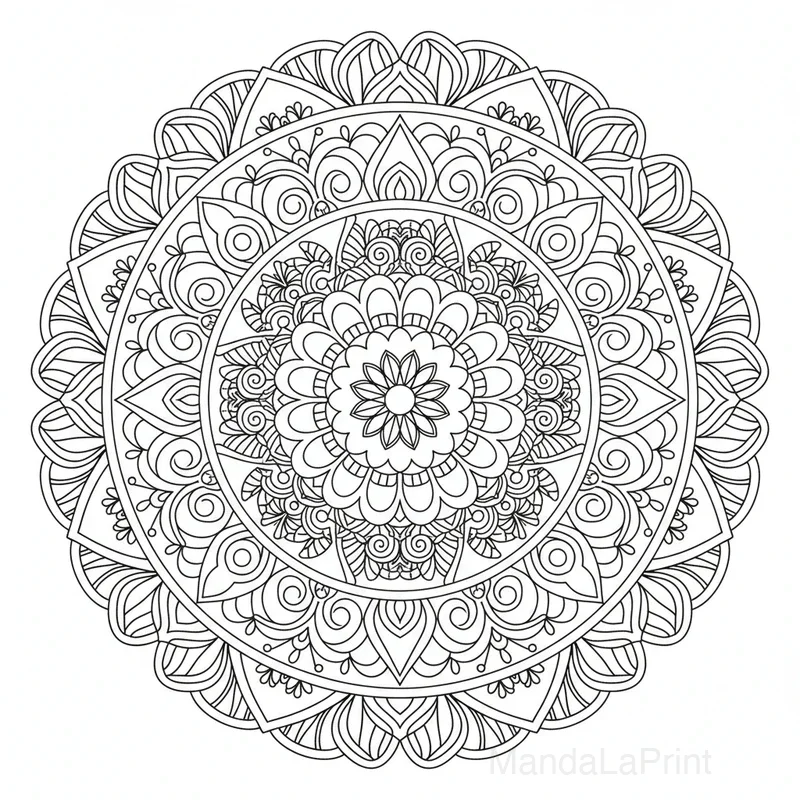 Mandala Zentangle #25