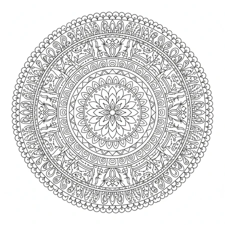 Mandala Créatif Unique #15