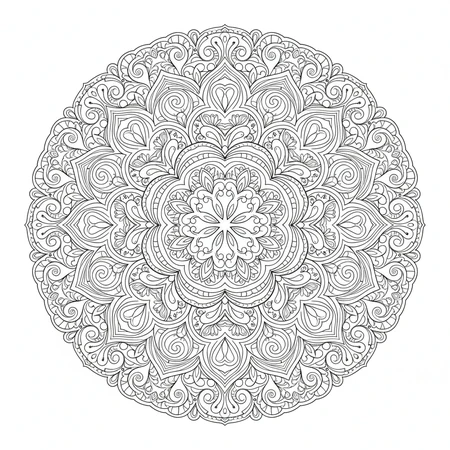 Mandala Abstrait Artistique #1