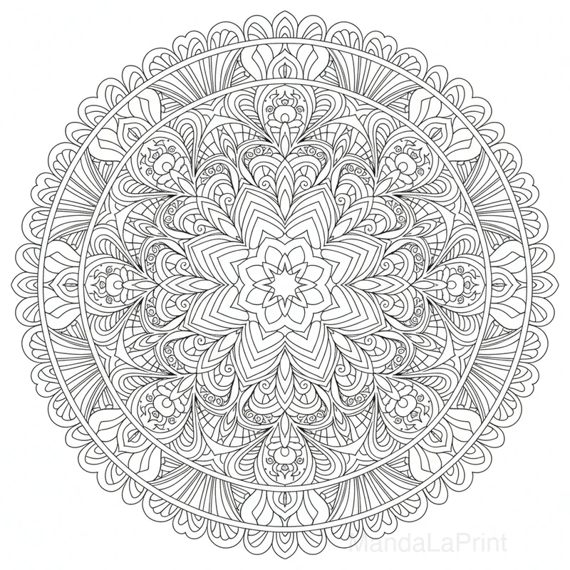 Mandala Zentangle #17