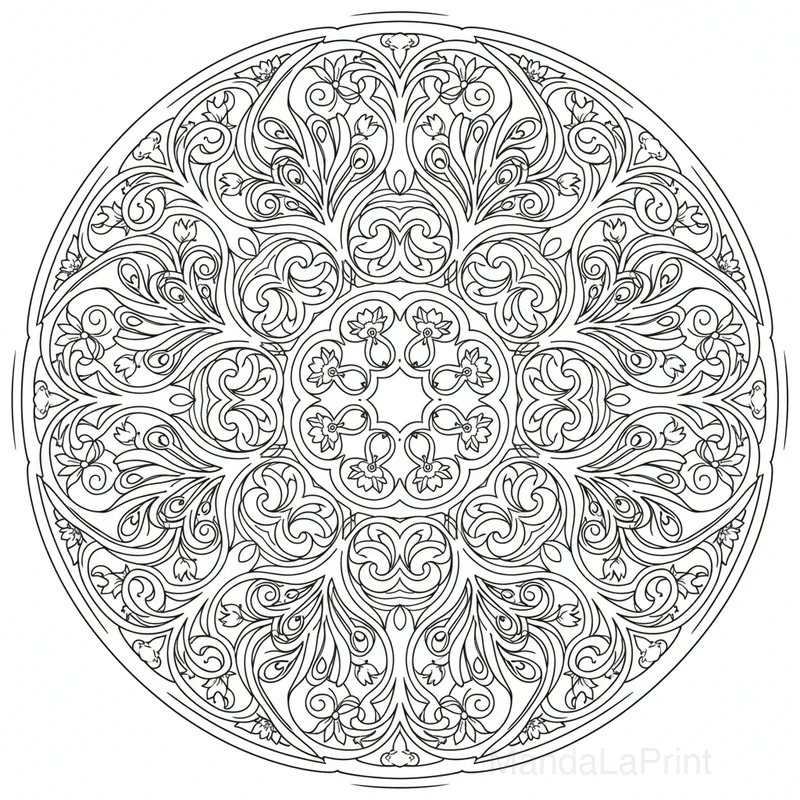 Art Nouveau Mandala #4