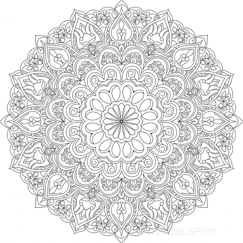 Ornato Paisley Mandala #18