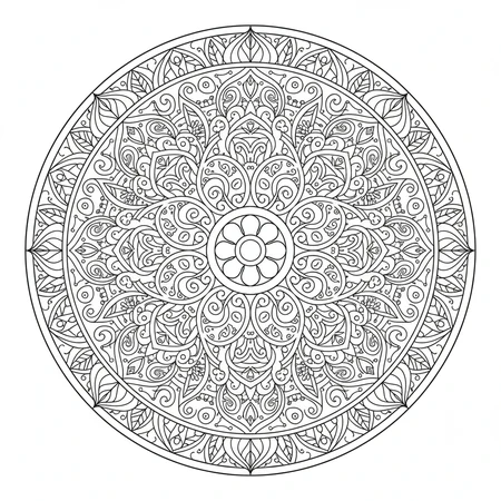 Mandala Paisley Orné #22