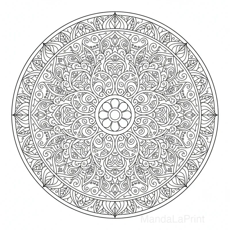 Orné Paisley Mandala #22