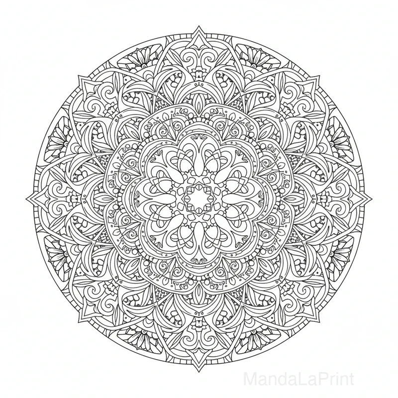 Artistico Astratto Mandala #10