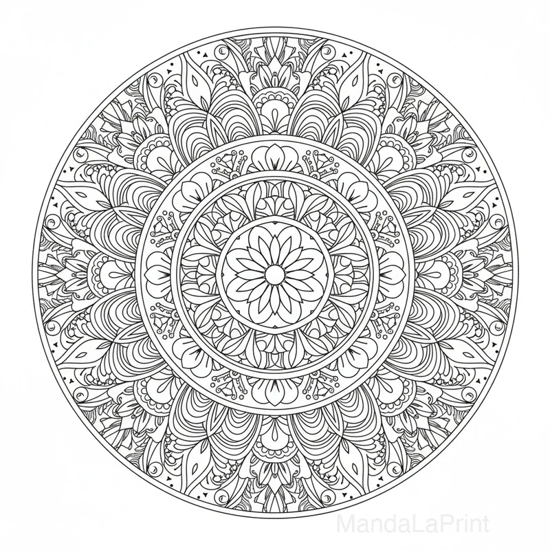 Artistique Abstrait Mandala #5