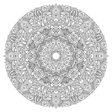 Mandala Art Nouveau #7