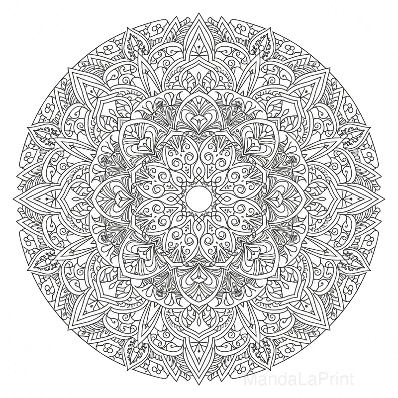 Mandala Art Nouveau #7