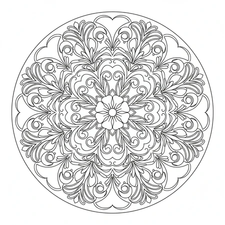 Mandala Créatif Unique #6