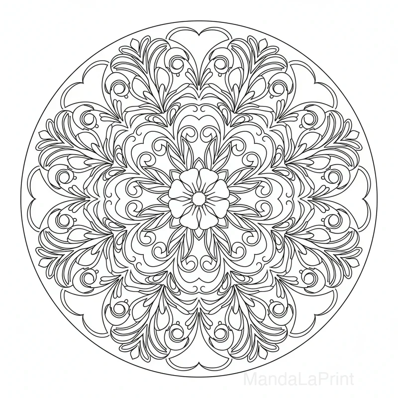 Artistico Astratto Mandala #6