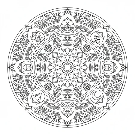 Mandala Chakra #18