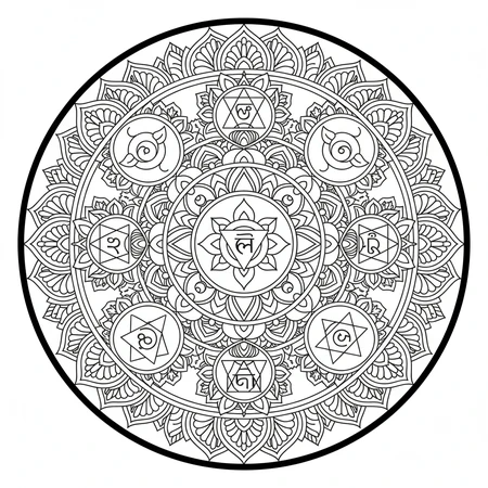 Chakra Mandala #12