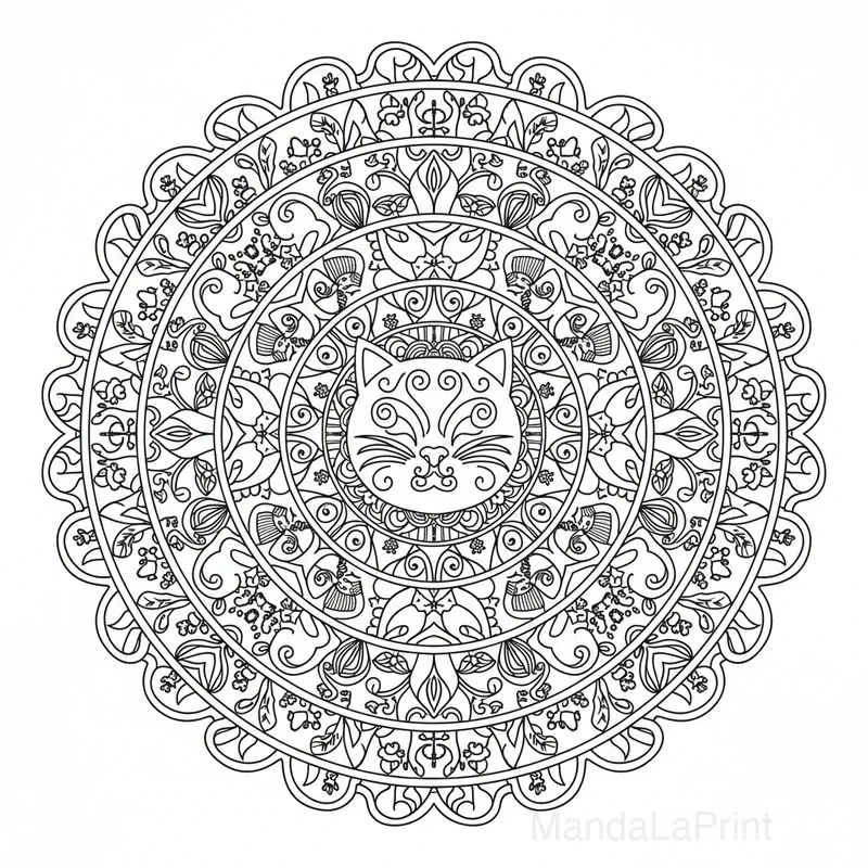 Cat Mandala #19